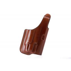 Slim design secured OWB leather holster for guns with light Classic