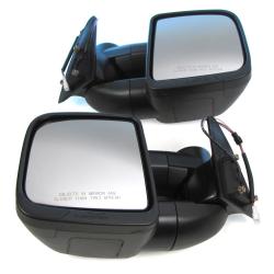 Clearview COMPACT Towing Mirrors, Pair In Black, For Toyota Land Cruiser 80 Series, 1990 - 1997