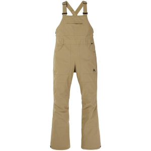 Women's Burton Avalon Stretch Bib Pants 2024 in Khaki size Large