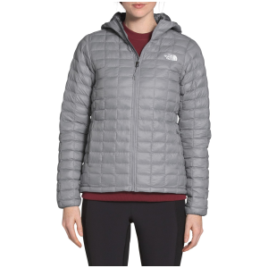Women's The North Face ThermoBall Eco Hoodie 2024 in Gray size X-Small | Nylon/Polyester