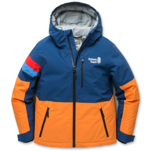 Kid's Town Hall Mountain Town Winter Jacket 2025 in Blue size X-Large | Polyester