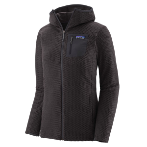 Women's Patagonia R1 Air Full Zip Hoodie 2025 in Black size Small | Polyester