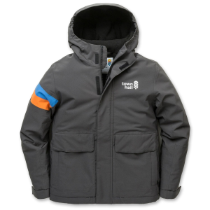 Kid's Town Hall Around Town Cold Weather Jacket 2025 in Gray size Large | Polyester