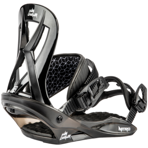 Kid's Nitro Mini Charger Snowboard BindingsKids 2025 in Black size Small