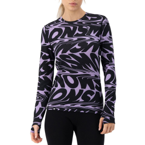 Women's MONS ROYALE Cascade Flex 200 Long Sleeve Top 2025 Purple size Small | Nylon/Wool/Elastane