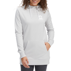 Women's Armada Parker Tech Hoodie in Silver size X-Small | Cotton