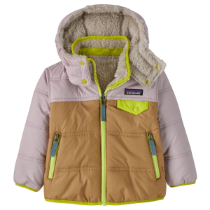 Kid's Patagonia Reversible Tribbles Hoodie Infants' 2025 in Brown size 6M-12M | Polyester