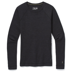 Women's Smartwool Classic Thermal Base Layer Crew Top 2026 in Gray size X-Large