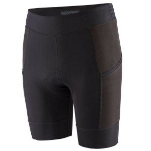 Women's Patagonia Dirt Roamer Liner Shorts 2026 in Black size Medium | Nylon/Spandex