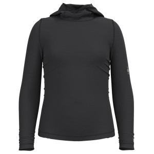 Kid's Smartwool Classic Thermal Base Layer Hoodie 2024 Gray in Charcoal size Small