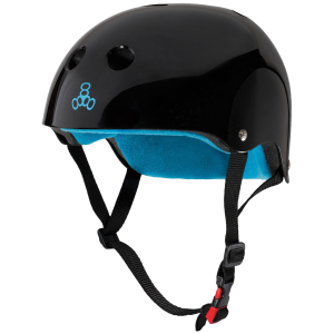 Triple 8 The Certfied Sweatsaver Skateboard Helmet 2026 in Black size Small/Medium