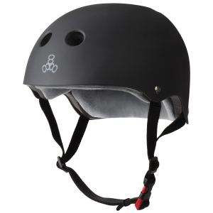 Triple 8 The Certfied Sweatsaver Skateboard Helmet 2026 in Black size Large/X-Large