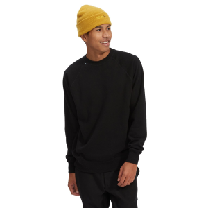 Season Lolo Raglan Crew Sweatshirt Unisex in Black size X-Small | Cotton