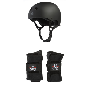 Triple 8 Sweatsaver Liner Skateboard Helmet 2025 - X-Large Package (XL) + S Adult Wrist Guards in Red size Xl/S | Nylon