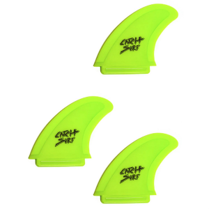 Catch Surf Hi-Performance Safety-Edge Tri Fin Set 2026 in Green size 4.5 | Rubber