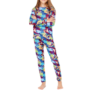 Kid's Terramar Winter Warmers Fleece Baselayer Set 2024 Blue size X-Large | Polyester