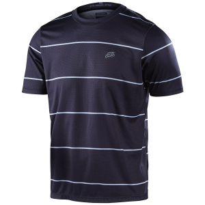Troy Lee Designs Flowline Short-Sleeve Jersey 2024 in Black size Medium | Cotton/Polyester