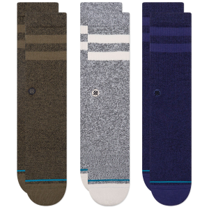 Stance Joven 3-Pack Socks 2023 in Gray size Small | Nylon/Cotton/Elastane