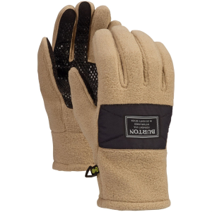 Burton Ember Fleece Gloves in Brown size X-Small | Leather/Suede