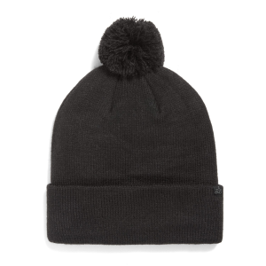 evo Pom Beanie Hat in Black | Acrylic