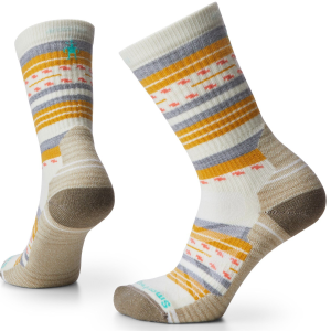 Women's Smartwool Performance Hike Light Cushion Margarita Crew Socks 2024 in Purple size Large | Nylon/Wool/Elastane