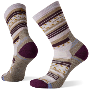 Women's Smartwool Performance Hike Light Cushion Margarita Crew Socks 2024 in Purple size Large | Nylon/Wool/Elastane
