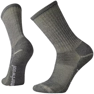 Smartwool Hike Classic Light Cushion Crew Socks Men's 2024 in Gray size Small | Nylon/Wool/Elastane