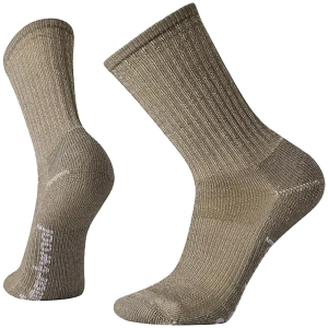 Smartwool Hike Classic Light Cushion Crew Socks Men's 2024 in Khaki size Small | Nylon/Wool/Elastane