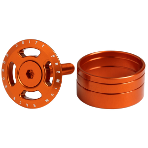 Deity Crosshair Headset Cap 2023 in Orange | Aluminum