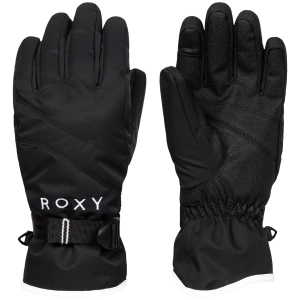 Women's Roxy Jetty Solid Gloves 2025 in Black size Small | Leather