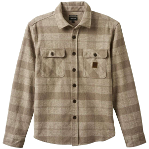 Brixton Bowery Heavy Weight Long-Sleeve Men's 2024 Brown in White size Small | Cotton