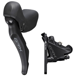 Shimano GRX RX600 11-Speed Shift/Disc Brake Levers 2023 in Black size Front/2 Speed