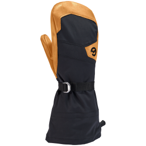 Gordini Elias Gauntlet Mittens 2025 in Black size Large | Nylon/Leather/Polyester