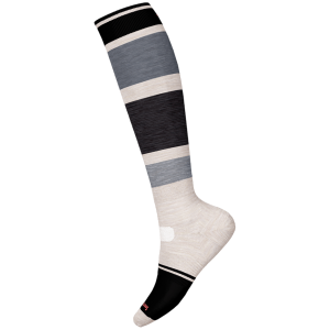 Women's Smartwool Snowboard Targeted Cushion OTC Socks 2025 in White size Large | Nylon/Wool/Elastane