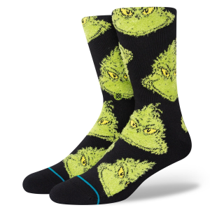 Stance Mean One Socks 2025 in Black size Medium | Cotton