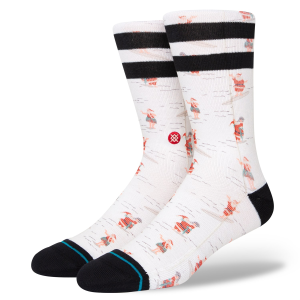 Stance Shranta Socks 2023 in White size Large