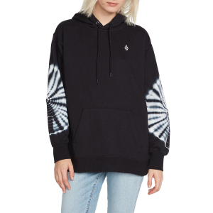 Women's Volcom Costus Pullover Fleece 2023 in Black size Small | Cotton/Polyester