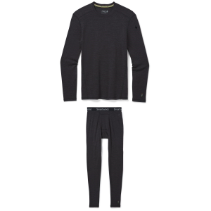 Smartwool Classic Thermal Base Layer Crew Top Men's 2026 - XS Package (XS) + 2X-Large Bottoms in Black size Xs/Xxl