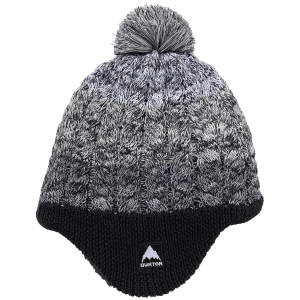 Kid's Burton Fleece-Lined Earflap Beanie Hat Toddlers' 2025 in Black | Polyester