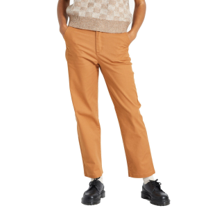 Women's Brixton Victory Pant in Brown size 25" | Cotton/Denim