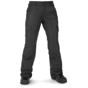 Women's Volcom Bridger Insulated Pants 2023 in Black size 2X-Large | Polyester