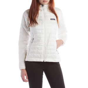 Women's Patagonia Nano Puff Jacket 2024 in White size 2X-Large | Polyester