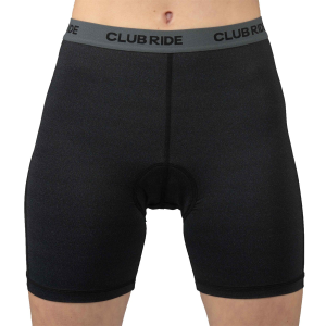 Women's Club Ride Drift Chamois 2025 in Black size Large | Nylon/Spandex