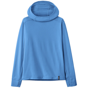 Kid's Patagonia Capilene Silkweight Hoodie 2025 Blue in Navy size X-Small | Spandex/Polyester/Silk
