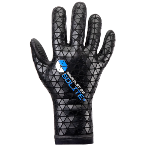 Solite 2/2 Gauntlet Wetsuit Gloves in Black size Large | Nylon/Neoprene