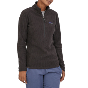Women's Patagonia R1 Air Zip Neck Top 2025 in Black size X-Small | Polyester