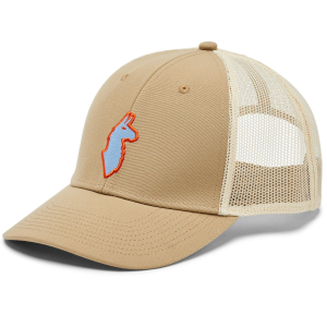Cotopaxi Llama Trucker Hat 2023 in Khaki | Cotton