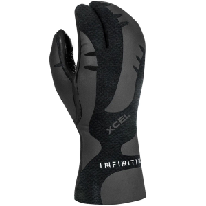 XCEL 5mm Infiniti 3-Finger Lobster Claw Wetsuit Gloves in Black size X-Small