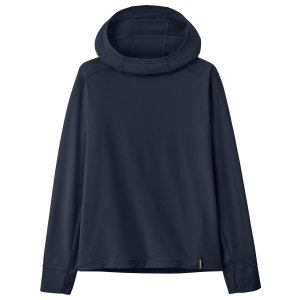 Kid's Patagonia Capilene Silkweight Hoodie 2025 in Blue size Medium | Spandex/Polyester/Silk