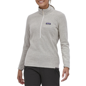 Women's Patagonia R1 Air Zip Neck Top 2024 in White size 2X-Large | Polyester
